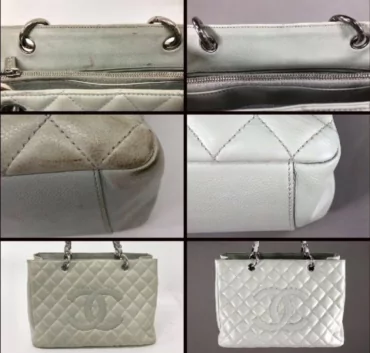 Chanel Handbag Restoration Before & After - Margaret's Cleaners