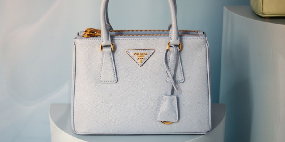 white prada handbag
