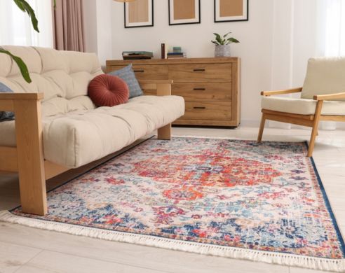 persian rug in the living room