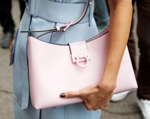 Light Pink Ferragamo Hand Bag